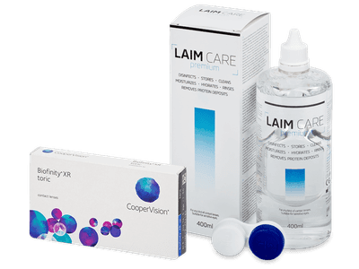 Biofinity XR Toric (3 Linsen) + Laim-Care 400 ml