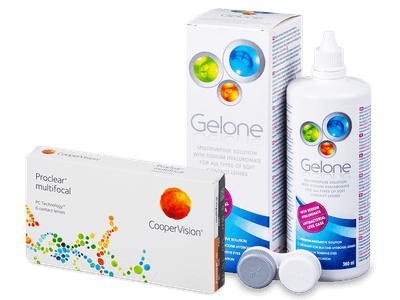 Proclear Multifocal (6 Linsen) + Gelone 360 ml - Älteres Design