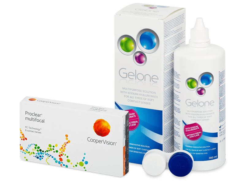 Proclear Multifocal (6 Linsen) + Gelone 360 ml - Spar-Set