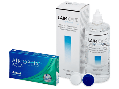 Air Optix Aqua (6 Linsen) + Laim Care 400ml