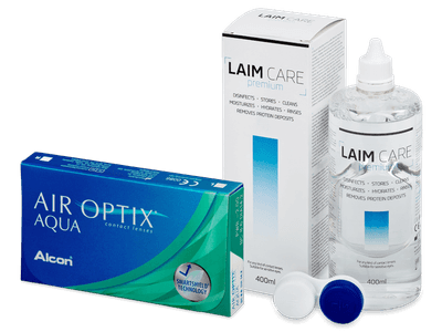 Air Optix Aqua (6 Linsen) + Laim Care Pflegemittel 400 ml