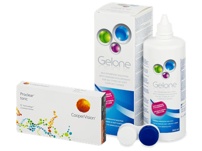 Proclear Toric (3 Linsen) + Gelone 360 ml