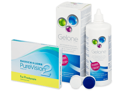 PureVision 2 for Presbyopia (3 Linsen) + Gelone 360 ml