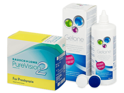 PureVision 2 for Presbyopia (6 Linsen) + Gelone 360 ml