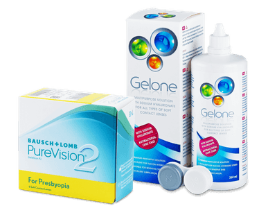 PureVision 2 for Presbyopia (6 Linsen) + Gelone 360 ml