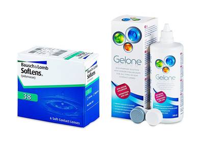 SofLens 38 (6 Linsen) + Gelone 360 ml - Älteres Design