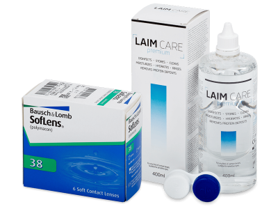 SofLens 38 (6 Linsen) + Laim-Care 400 ml - Älteres Design