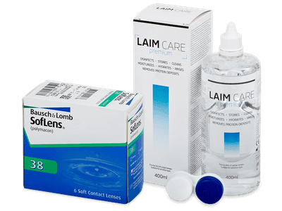 SofLens 38 (6 Linsen) + Laim-Care 400 ml - Älteres Design