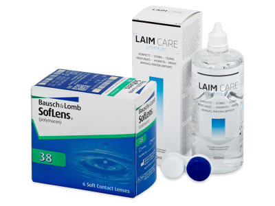 SofLens 38 (6 Linsen) + Laim-Care 400 ml