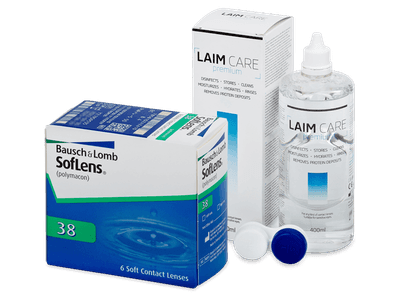 SofLens 38 (6 Linsen) + Laim Care Pflegemittel 400 ml