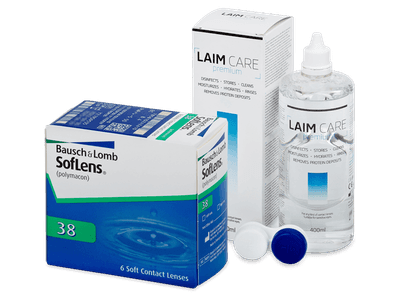 SofLens 38 (6 Linsen) + Laim-Care 400 ml - Spar-Set