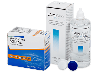 SofLens Toric (6 Linsen) + Laim Care Pflegemittel 400 ml