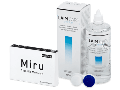 Miru 1month Menicon multifocal (6 Linsen) + Laim-Care 400 ml