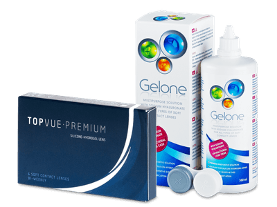 TopVue Premium (6 Linsen) + Gelone 360 ml