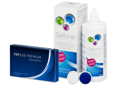 TopVue Premium (6 Linsen) + Gelone 360 ml