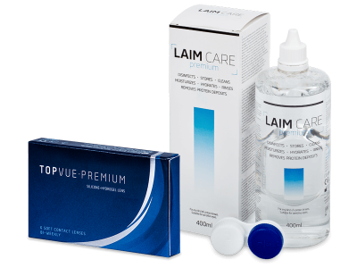TopVue Premium (6 Linsen) + Laim Care 400 ml