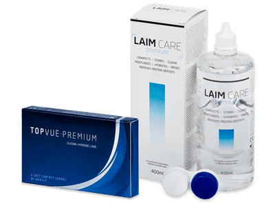 TopVue Premium (6 Linsen) + Laim Care 400 ml