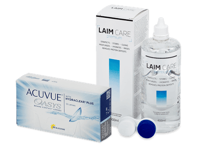 Acuvue Oasys (12 Linsen) + Laim Care 400 ml