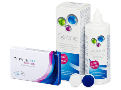 TopVue Air Multifocal (3 Linsen) + Gelone 360 ml