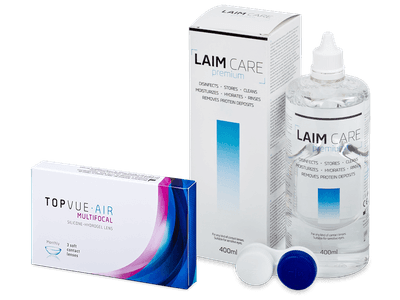 TopVue Air Multifocal (3 Linsen) + Laim Care 400 ml