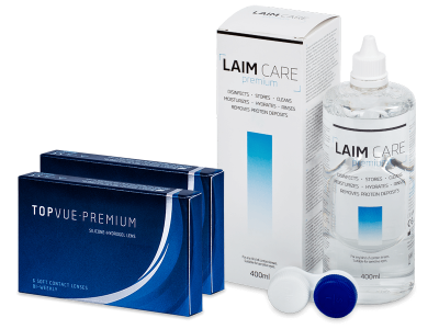 TopVue Premium (12 Linsen) + Laim-Care 400 ml