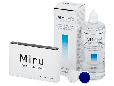 Miru 1month Menicon (6 Linsen) + Laim Care Pflegemittel 400 ml