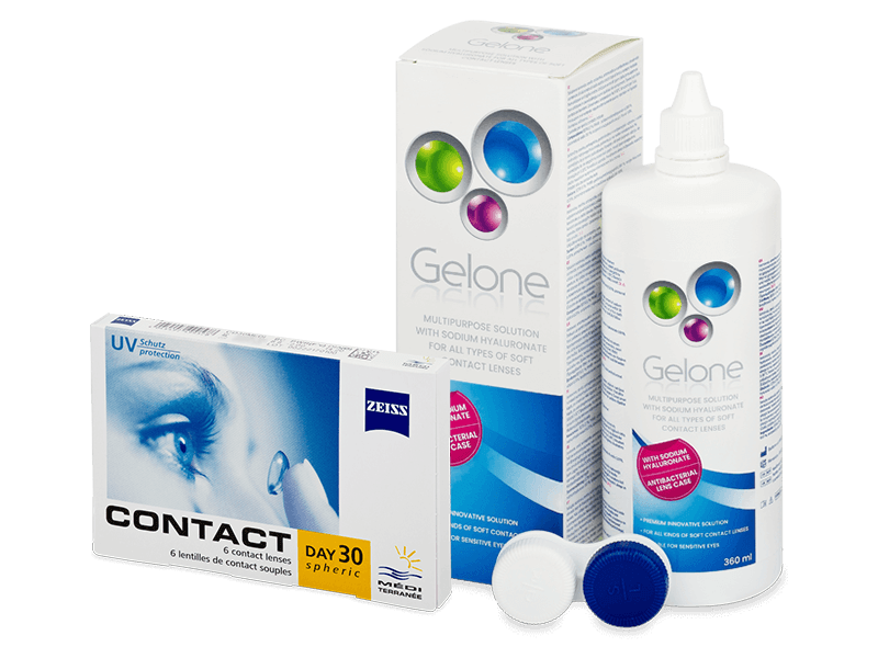 Carl Zeiss Contact Day 30 Spheric (6 Linsen) + Gelone 360 ml - Spar-Set