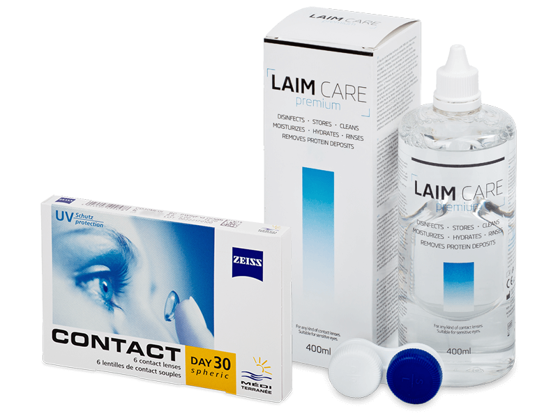 Carl Zeiss Contact Day 30 Spheric (6 Linsen) + Laim Care 400ml - Spar-Set