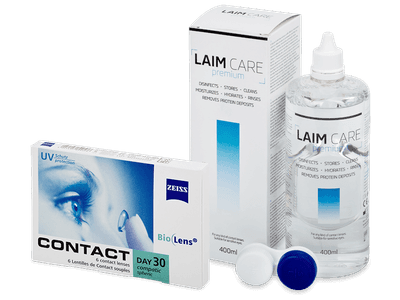 Carl Zeiss Contact Day 30 Compatic (6 Linsen) + Laim Care 400ml - Älteres Design