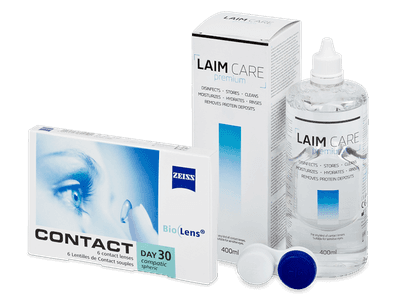 Carl Zeiss Contact Day 30 Compatic (6 Linsen) + Laim Care Pflegemittel 400 ml