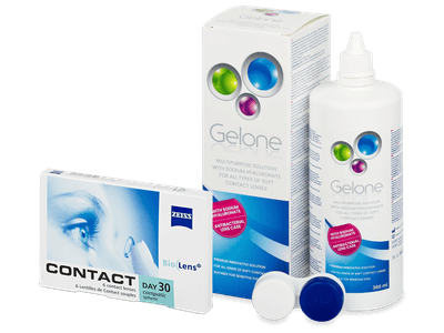 Carl Zeiss Contact Day 30 Compatic (6 Linsen) + Gelone 360 ml - Spar-Set
