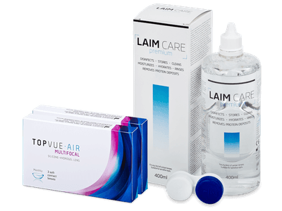 TopVue Air Multifocal (6 Linsen) + Laim Care Pflegemittel 400 ml