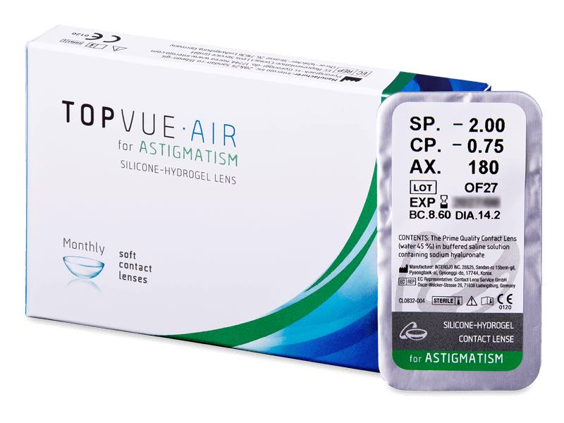 TopVue Air for Astigmatism (1 Linse) - Torische Kontaktlinsen
