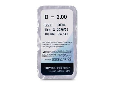 TopVue Premium (1 Linse) - Blister Vorschau