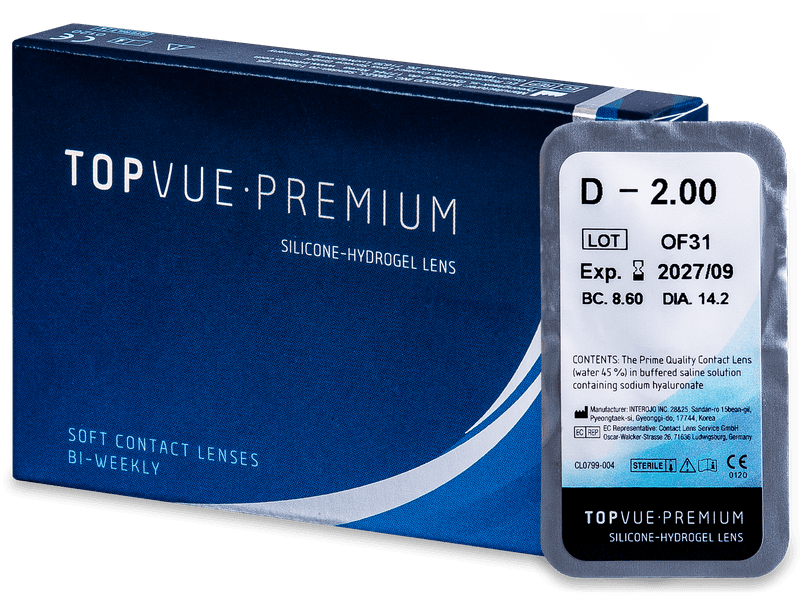 TopVue Premium (1 Linse) - 2-Wochen-Kontaktlinsen