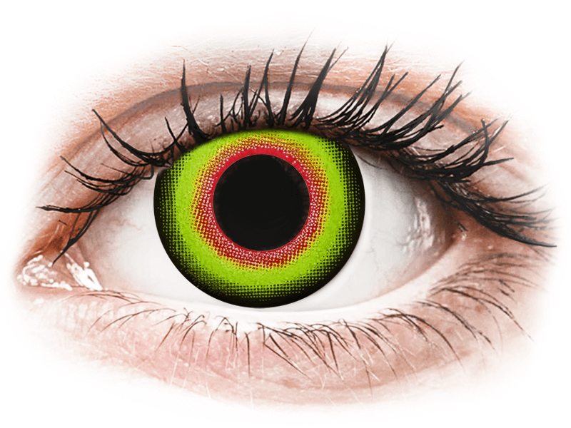 ColourVUE Crazy Lens - Mad Hatter - Tageslinsen ohne Stärken (2 Linsen) - Farblinsen