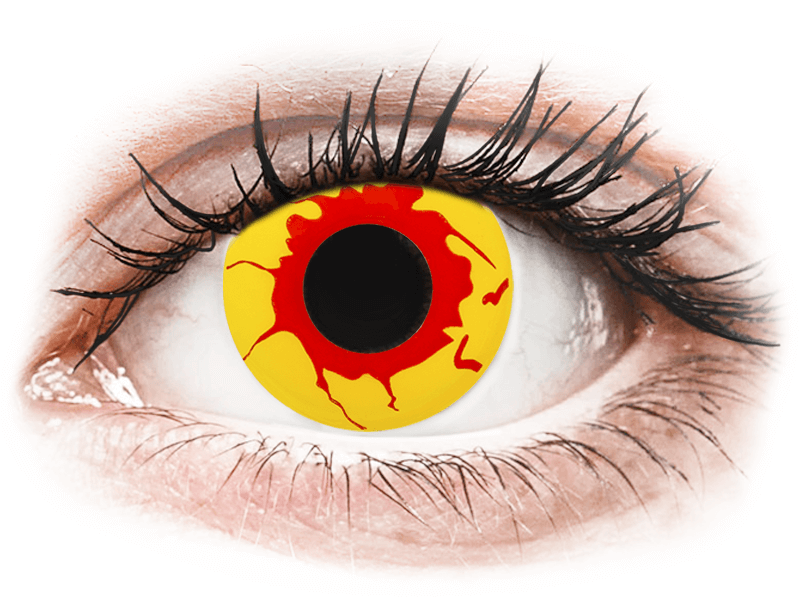 ColourVUE Crazy Lens - Reignfire - Tageslinsen ohne Stärken (2 Linsen) - Farblinsen