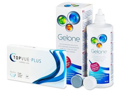 TopVue Plus (6 Linsen) + Gelone 360 ml - Älteres Design