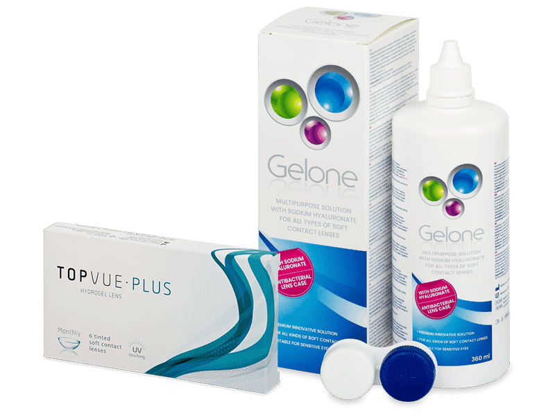 TopVue Plus (6 Linsen) + Gelone 360 ml - Spar-Set