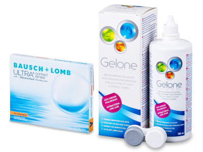 Bausch + Lomb ULTRA for Astigmatism (3 Linsen) + Gelone 360 ml