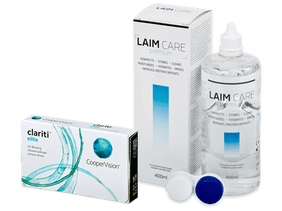 Clariti Elite (3 Linsen) + Laim-Care 400 ml