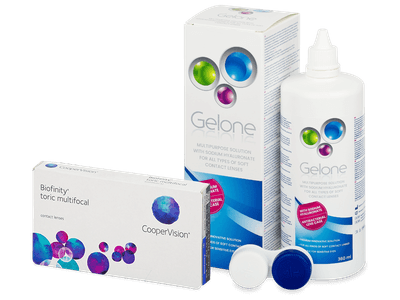 Biofinity Toric Multifocal (3 Linsen) + Gelone 360 ml