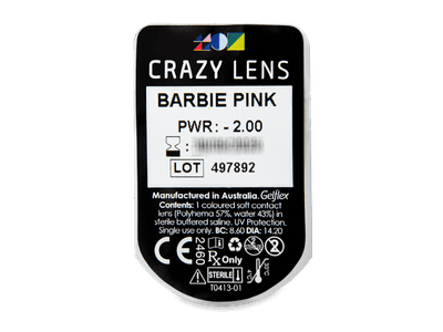 CRAZY LENS - Barbie Pink - Tageslinsen mit Stärke (2 Linsen) - Blister Vorschau