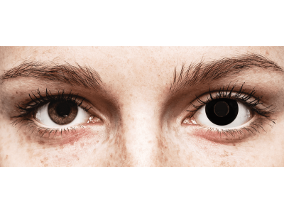 CRAZY LENS - Black Out - Tageslinsen ohne Stärke (2 Linsen)
