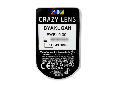 CRAZY LENS - Byakugan - Tageslinsen ohne Stärke (2 Linsen) - Blister Vorschau