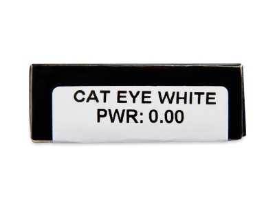 CRAZY LENS - Cat Eye White - Tageslinsen ohne Stärke (2 Linsen) - Vorschau