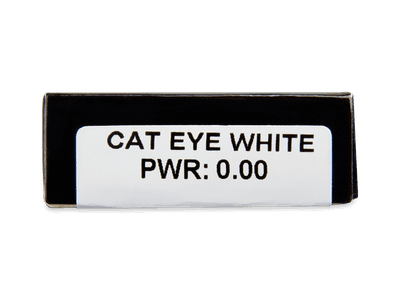 CRAZY LENS - Cat Eye White - Tageslinsen ohne Stärke (2 Linsen) - Vorschau