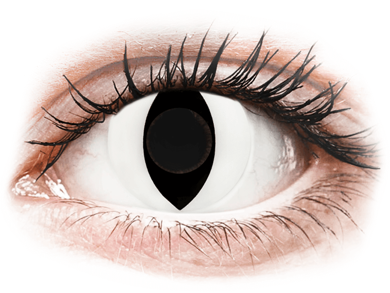 CRAZY LENS - Cat Eye White - Tageslinsen ohne Stärke (2 Linsen) - Farblinsen