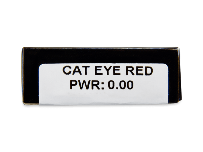 CRAZY LENS - Cat Eye Red - Tageslinsen ohne Stärke (2 Linsen) - Vorschau