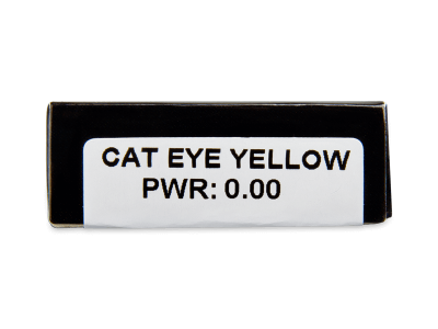 CRAZY LENS - Cat Eye Yellow - Tageslinsen ohne Stärke (2 Linsen) - Vorschau